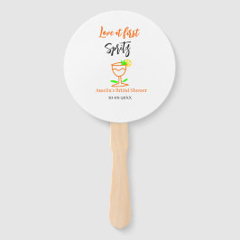 Liebe am ersten Spritz Orange Black Brautparty GL Fächer