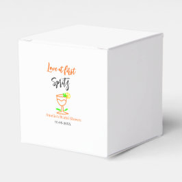 Liebe am ersten Spritz Orange Black Brautparty GL Geschenkschachtel