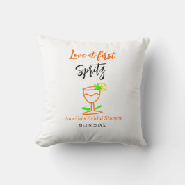 Liebe am ersten Spritz Orange Black Brautparty GL Kissen