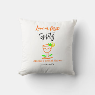 Liebe am ersten Spritz Orange Black Brautparty GL Kissen
