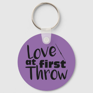 Liebe am ersten Throw, Javelin Throw Schlüsselanhä Schlüsselanhänger