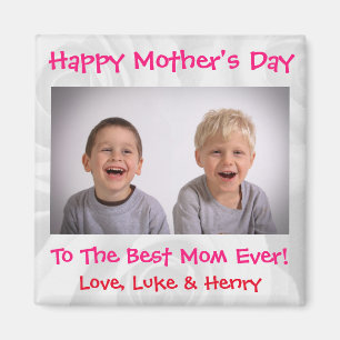 Liebe am Muttertag Beste Mama je Niedliches Foto f Magnet