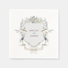 Liebe am See Hochzeit oder Verlobung Serviette