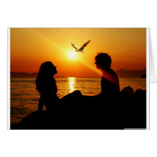 Liebe am Sonnenuntergang