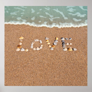 Liebe am Strand Poster