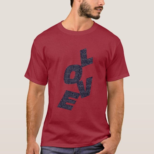 Liebe am Valentinstag T-Shirt (Vorderseite)