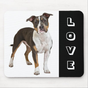 Liebe American Staffordshire Terrier Hundemauspad Mousepad