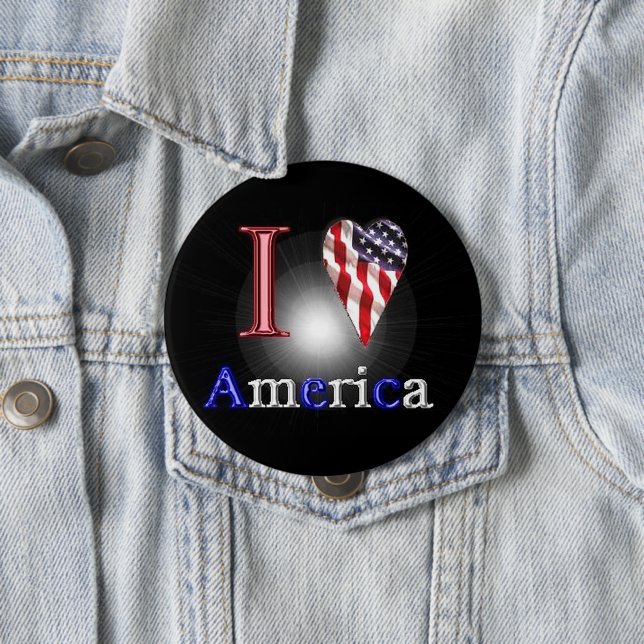 Liebe Amerika Button (Beispiel)