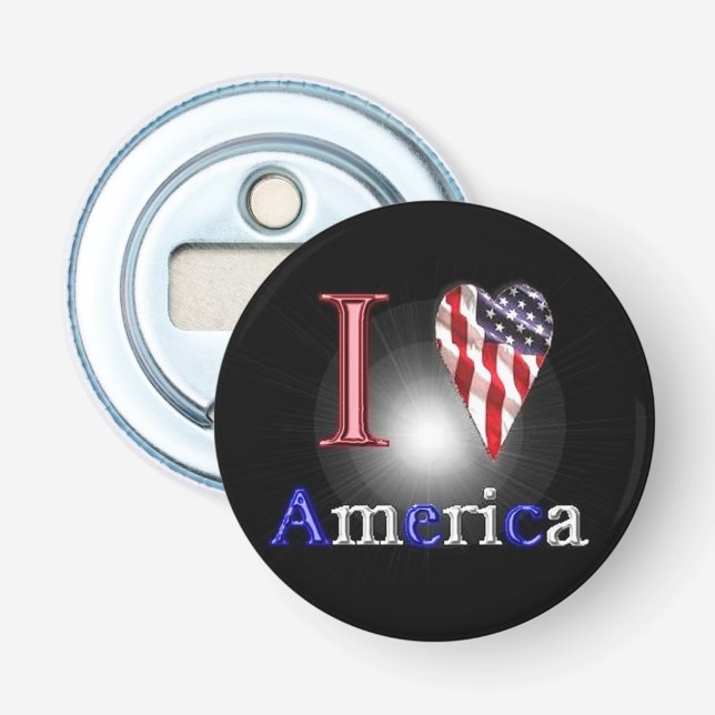 Liebe Amerika Flaschenöffner (Vorderseite)