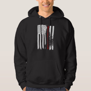 Liebe Amerika Ich hasse die Menschen auf der US-Fl Hoodie