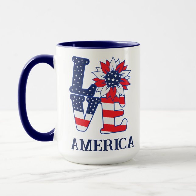 Liebe Amerika Tasse (Links)
