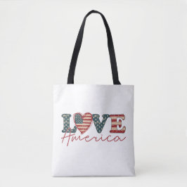 LIEBE Amerika - Unabhängigkeitstag Tasche