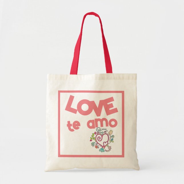 Liebe Amo Tote Tasche (Vorne)