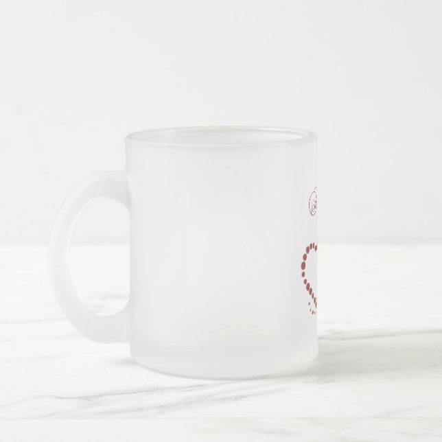 Liebe Amor Heart Valentine Mattglastasse (Links)