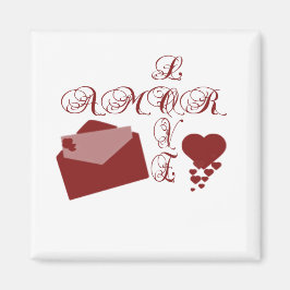Liebe Amor Valentine Design Magnet