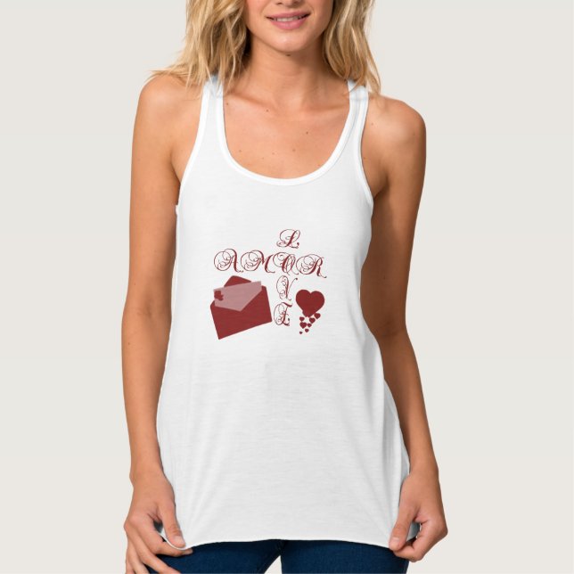 Liebe Amor Valentine Design Tank Top (Vorderseite)