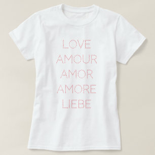 Liebe Amour Amor Amore Liebe, rot, individuell anp T-Shirt