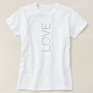 Liebe Amour Night Blue Chic individuell anpassbare T-Shirt