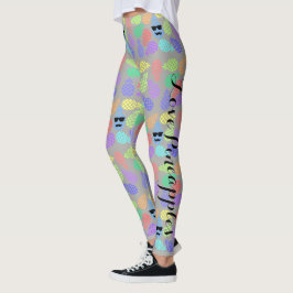 "Liebe Ananas" Farbige Leggings