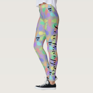 "Liebe Ananas" Farbige Leggings