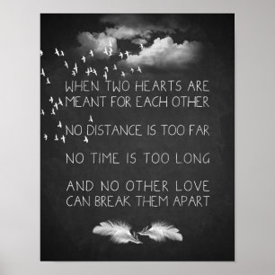 Liebe Anführungskunst Poster