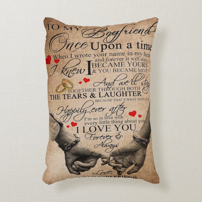 Liebe-Angebot für Freund | Lovely Quotes Gift Dekokissen (Vorderseite(Vertikal))