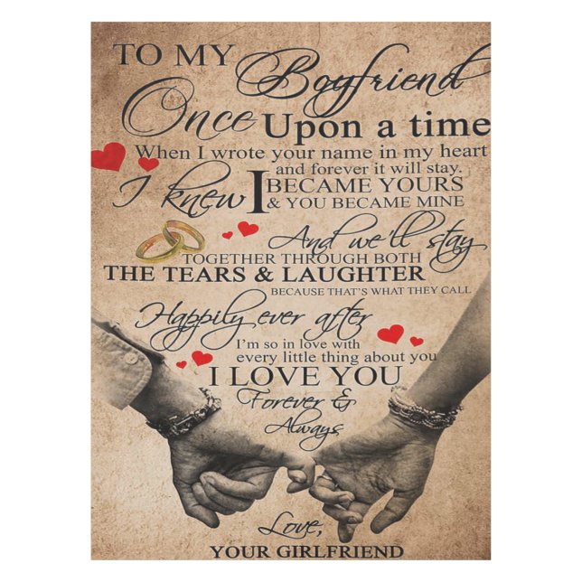 Liebe-Angebot für Freund | Lovely Quotes Gift Tischdecke (Vorderseite)
