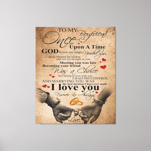 Liebe-Angebot für Freund | Matching Couple Gift Leinwanddruck (Vorderseite)