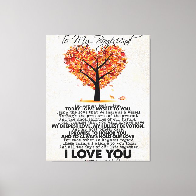 Liebe-Angebot für Freund | Trendy Gift Leinwanddruck (Vorderseite)