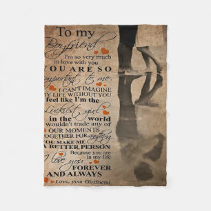 Liebe-Angebot für Freund Witziges Geschenk für i Fleecedecke