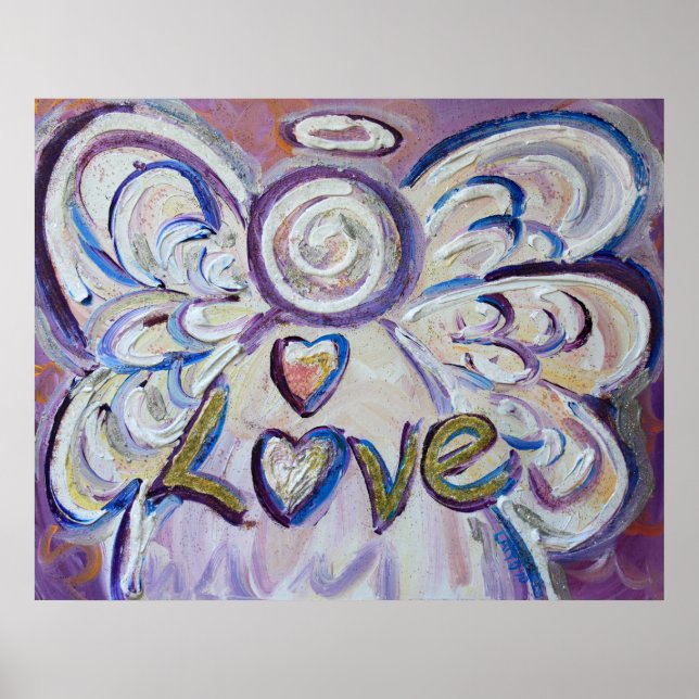 Liebe Angel Art Poster Print (Vorne)