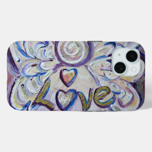 Liebe Angel Word Art Custom iPhone Case