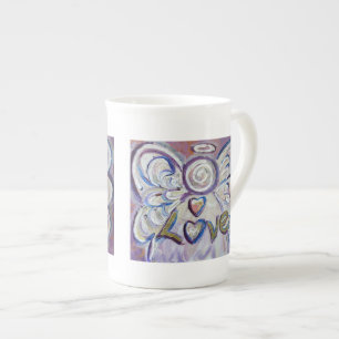Liebe Angel Word Knochen China Tasse