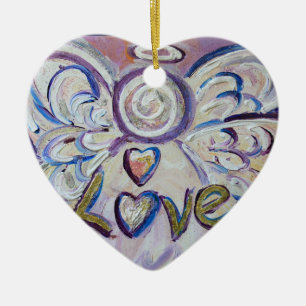 Liebe Angel Word Kunst, Dichtung und Musik Keramik Ornament