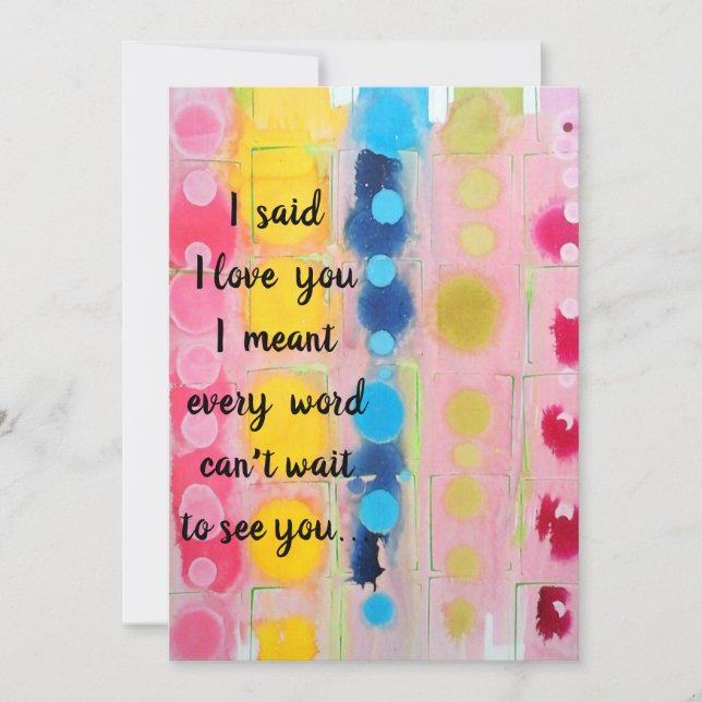 Liebe Ankündigung (Vorderseite)