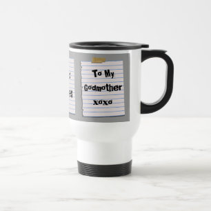 Liebe-Anmerkungen für Patin-Tasse Reisebecher
