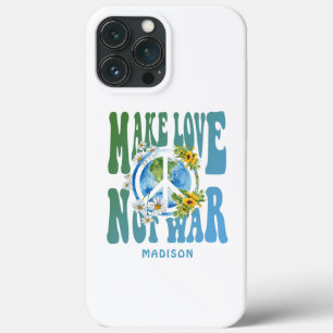 Liebe anstelle des Weltfriedenssymbols des Krieges Case-Mate iPhone Hülle