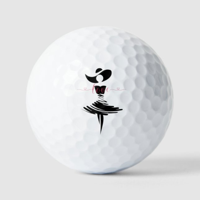 Liebe anzeigen golfball (Vorderseite)