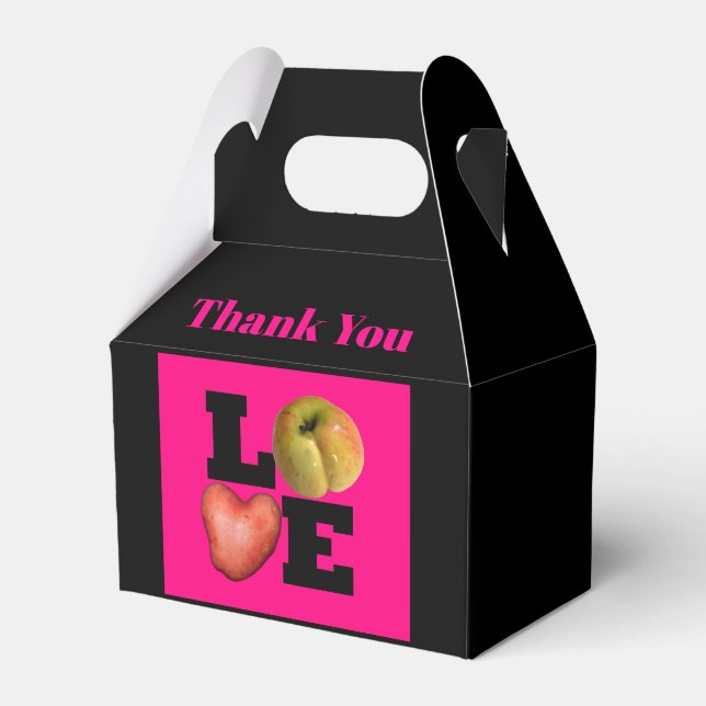 LIEBE Apple Heart Potato Danke Ihnen Gefallen Box Geschenkschachtel (Vorderseite)