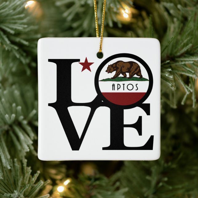 LIEBE Aptos California Keramikornament (Baum)