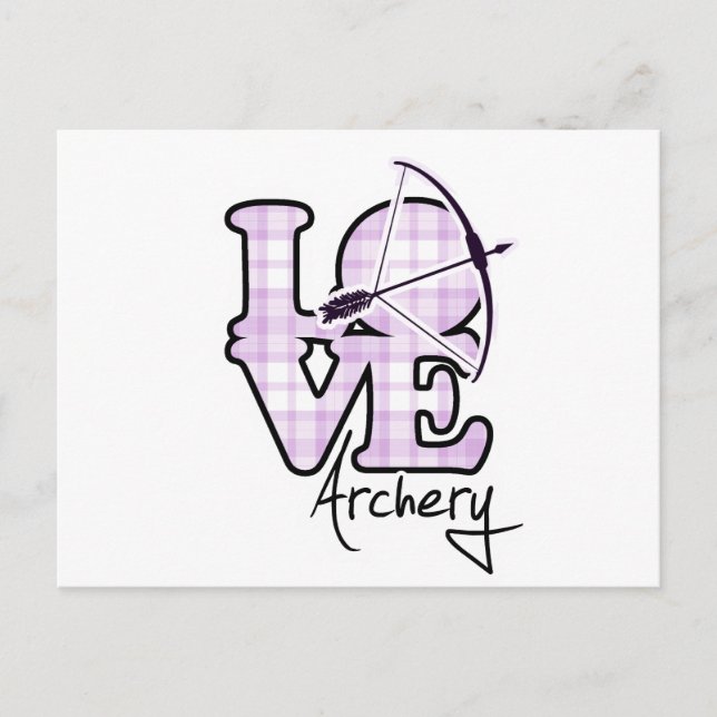 Liebe Archery Postkarte (Vorderseite)