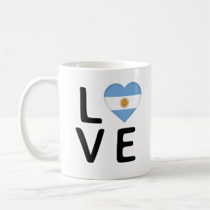 Liebe - argentinische Flagge Kaffeetasse