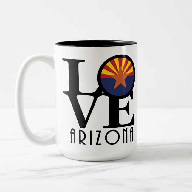 LIEBE Arizona 15oz Zweifarbige Tasse (Links)