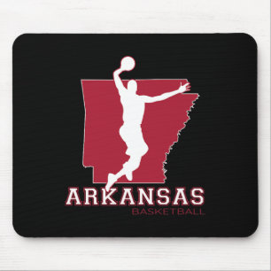 Liebe Arkansan Hoops Fan Arkansas Staat Silhouette Mousepad