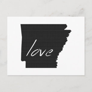 Liebe Arkansas Karte Gestaltete antike schwarze Ta