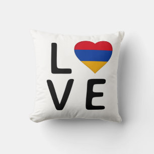 Liebe - armenische Flagge Kissen