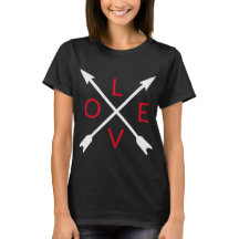 Liebe Arrow Black T - Shirt