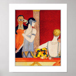 Liebe. Art Deco Art Print Poster