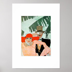 Liebe. Art Deco Valentine's Day Geschenk Drucken Poster