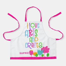 Liebe Arts & Handwerk Typografie Florals Name Whit Schürze